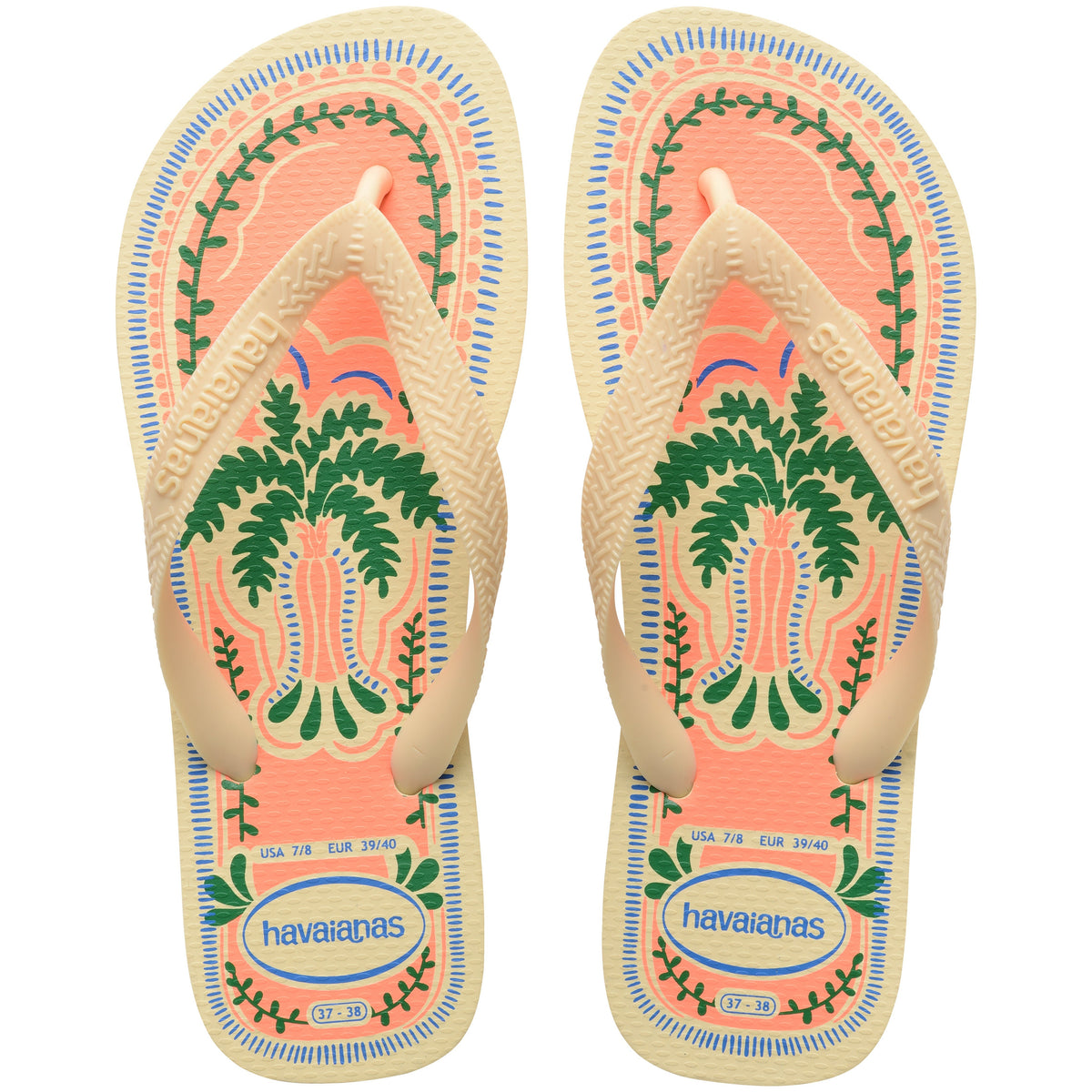 Women's Top Summer Vibes Flip Flops - BUTTERCREAM