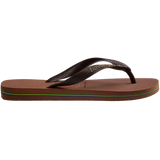 Women's Brazil Logo Flip Flops - RUST/COFFEE