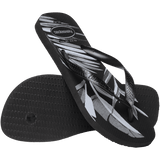 Men's Aloha Flip Flops - Black/Black/Grey