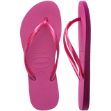 Women's Slim Flip Flops - ROSE GUM/METALLIC ROSE GUM