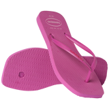 Women's Slim Square Logo Pop Up Flip Flops - ROSE GUM