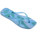 Women's Slim Square Jelly Flip Flops - LAVENDER BLUE