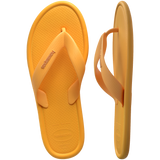 Women's Puffed Up Flip Flops - CAJA YELLOW