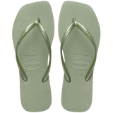 Women's Slim Square Flip Flops - SMOKE GREEN