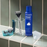 Harry's Original Chrome Shave Set / Chrome - Silver / Shave Cream