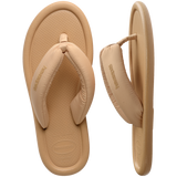 Women's Maxi Puffed Flip Flops - GOLDEN