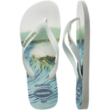 Men's Top Surfer I Flip Flops - WHITE/WHITE
