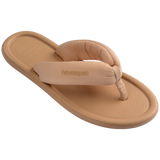 Women's Maxi Puffed Flip Flops - GOLDEN