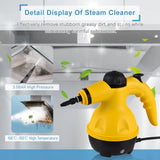 TOMSHOO Handheld Steam Cleaner 1000W Portable High Temperature Steamer for Cleaning with 10Pcs Accessories, for Kitchen Sofa Bathroom Car Window