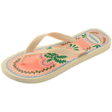 Women's Top Summer Vibes Flip Flops - BUTTERCREAM