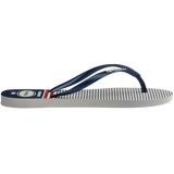 Women's Nautical Slim Flip Flops - White/Navy/Red