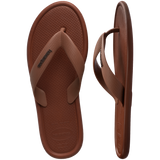 Women's Puffed Up Flip Flops - RUST