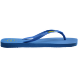 Women's Slim Square Logo Pop Up Flip Flops - BRILLIANT BLUE