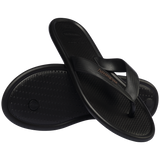 Women's Puffed Up Flip Flops - BLACK