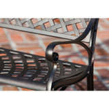 Patio Sense Cast Aluminum Patio Bench, Antique Bronze