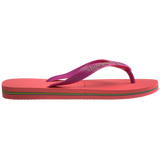 Women's Brazil Logo Flip Flops - CORAL/PINK