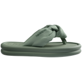 Women's Over Puffed Flip Flops - SMOKE GREEN
