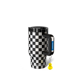 Thicc Buddy 16oz | Black & White Checkered