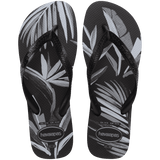 Men's Aloha Flip Flops - Black/Black/Grey