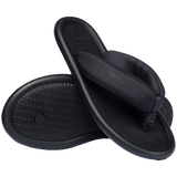 Women's Maxi Puffed Flip Flops - BLACK