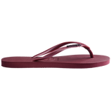 Women's Slim Logo Metallic Flip Flops - Amaranth