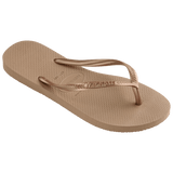 Women's Slim Flip Flops - Rose Gold