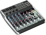 Behringer XENYX Q1202USB Premium 12-Input 2-Bus Mixer with XENYX Mic Preamps and Compressors, British EQ and USB/Audio Interface
