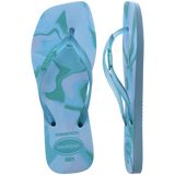 Women's Slim Square Jelly Flip Flops - LAVENDER BLUE