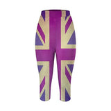 Women Casual Cropped Pants Yoga High Waist Leggings Summer Beach Pants Casual Workout Stretch Womens Duds Medium
