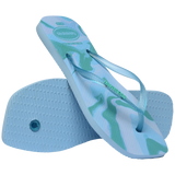 Women's Slim Square Jelly Flip Flops - LAVENDER BLUE