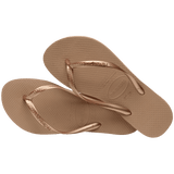 Women's Slim Flip Flops - Rose Gold