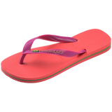 Women's Brazil Logo Flip Flops - CORAL/PINK