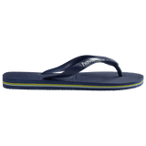 Men's Brazil Logo Flip Flops - Navy Blue