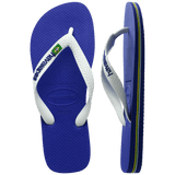Women's Brazil Logo Flip Flops - Marine Blue