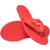 Women's Puffed Up Flip Flops - TROPICAL CORAL