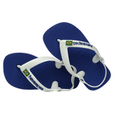 Baby Brazil Logo Flip Flop Sandals - Marine Blue