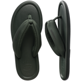 Women's Maxi Puffed Flip Flops - GREEN OLIVE