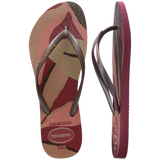 Women's Slim Palette Glow Flip Flops - AMARANTH