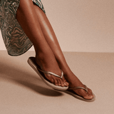 Women's Slim Flip Flops - Rose Gold