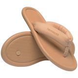 Women's Maxi Puffed Flip Flops - GOLDEN