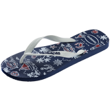 Men's Top Nautical Flip Flops - Navy/Navy/White