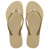 Women's Slim Glitter II Flip Flop - Brown