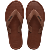 Women's Puffed Up Flip Flops - RUST