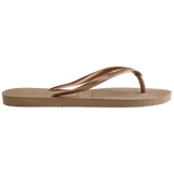 Women's Slim Flip Flops - Rose Gold