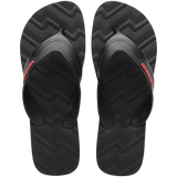 Men's Track Waves Flip Flops - Black