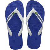 Men's Brazil Logo Flip Flops - Marine Blue