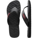 Men's Track Waves Flip Flops - Black