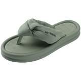 Women's Over Puffed Flip Flops - SMOKE GREEN