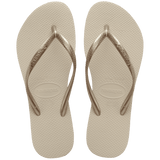 Women's Slim Flip Flops - Beige