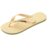 Women's Brazil Logo Flip Flops - BUTTERCREAM